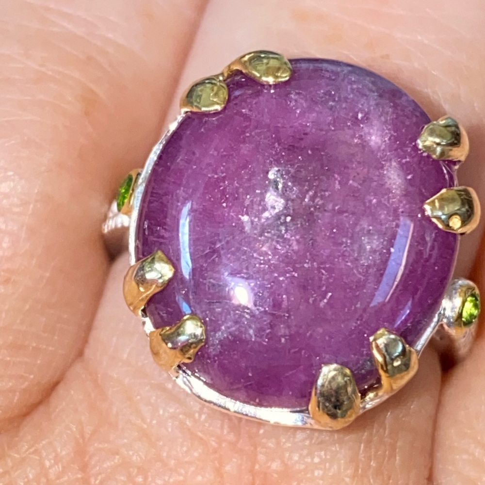 Unique Genuine Raw Ruby Ring - image 4